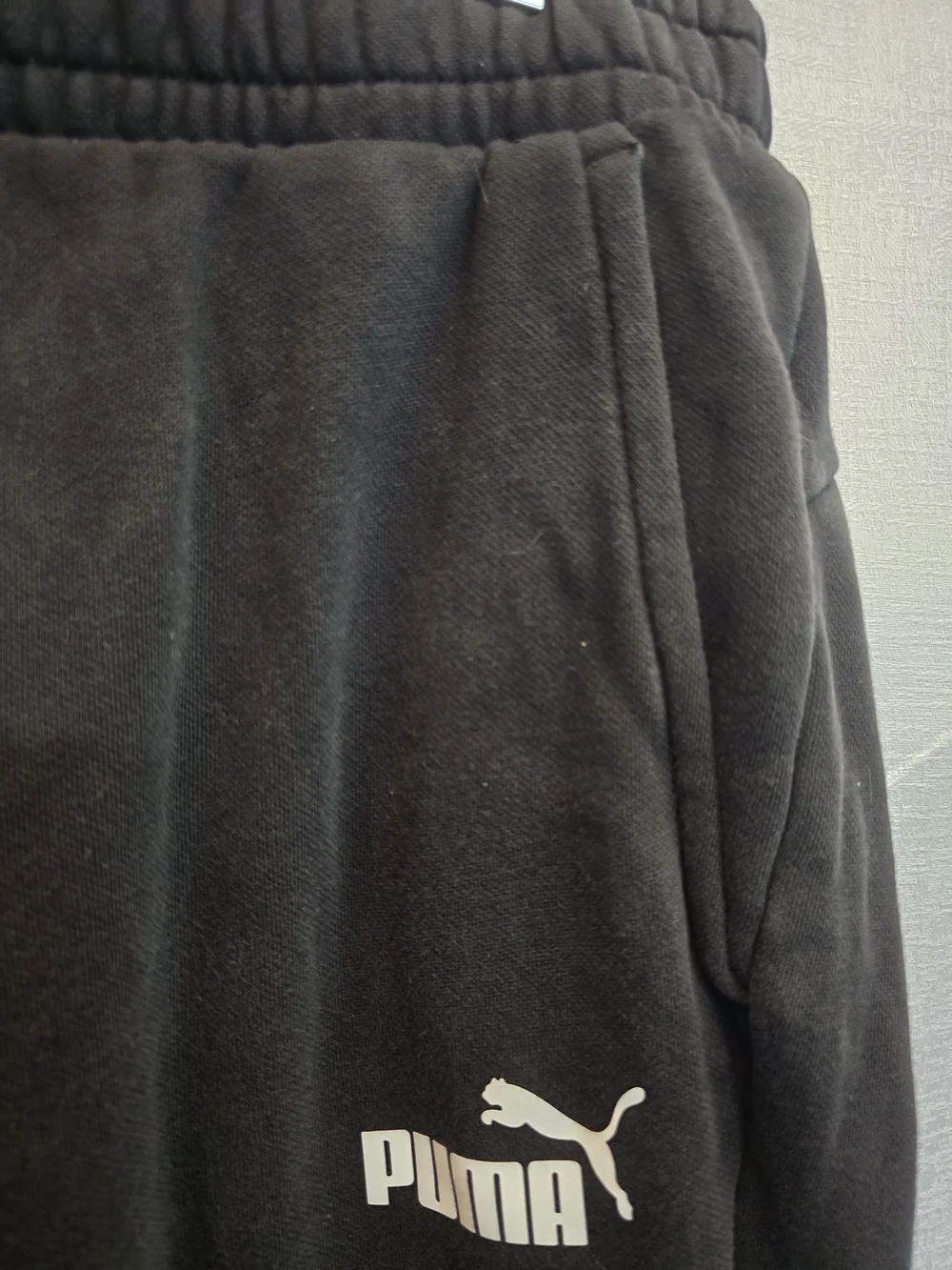Puma  Black Logo Sweatpants